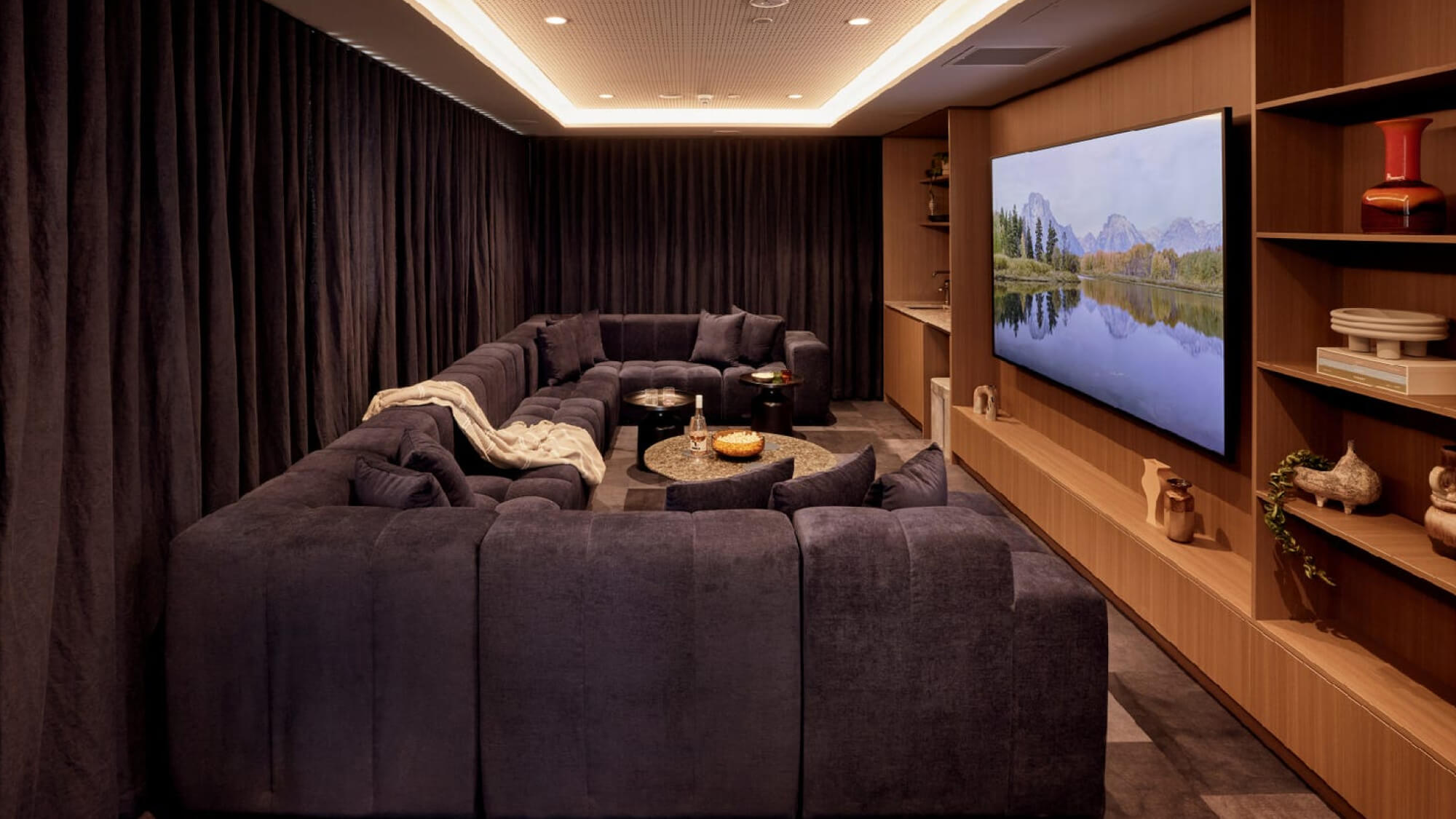 Cinema room.